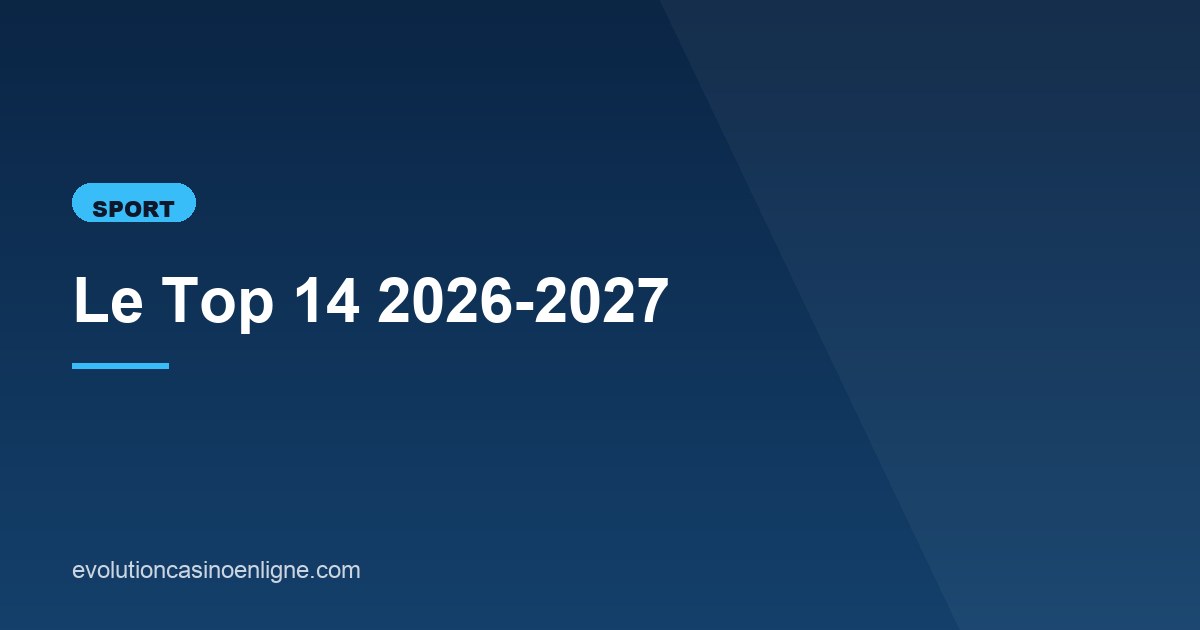 Illustration de l'article consacré au Top 14 2026-2027
